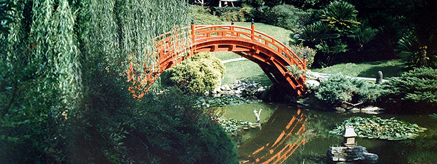 Bridging differences - Japanese Gardens Bridge at the Huntington Gardens